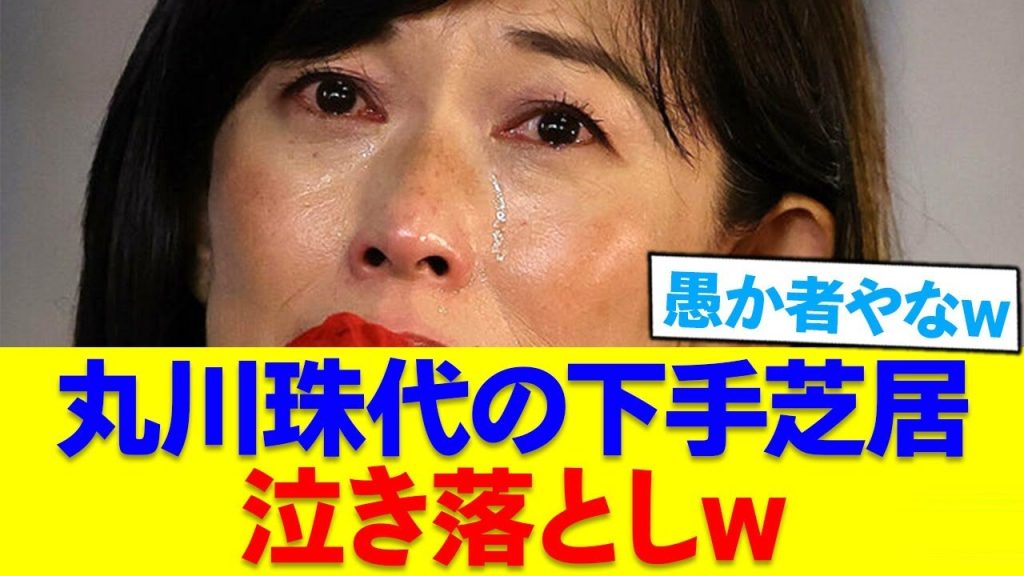 丸川珠代さん、追い詰められ泣き落としを試みるw