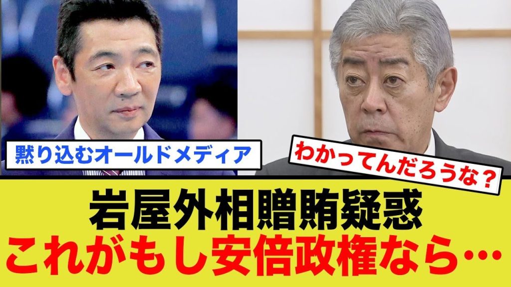 岩屋外務大臣、ここまで好き勝手できたのがやはり○○のお陰だと判明ww