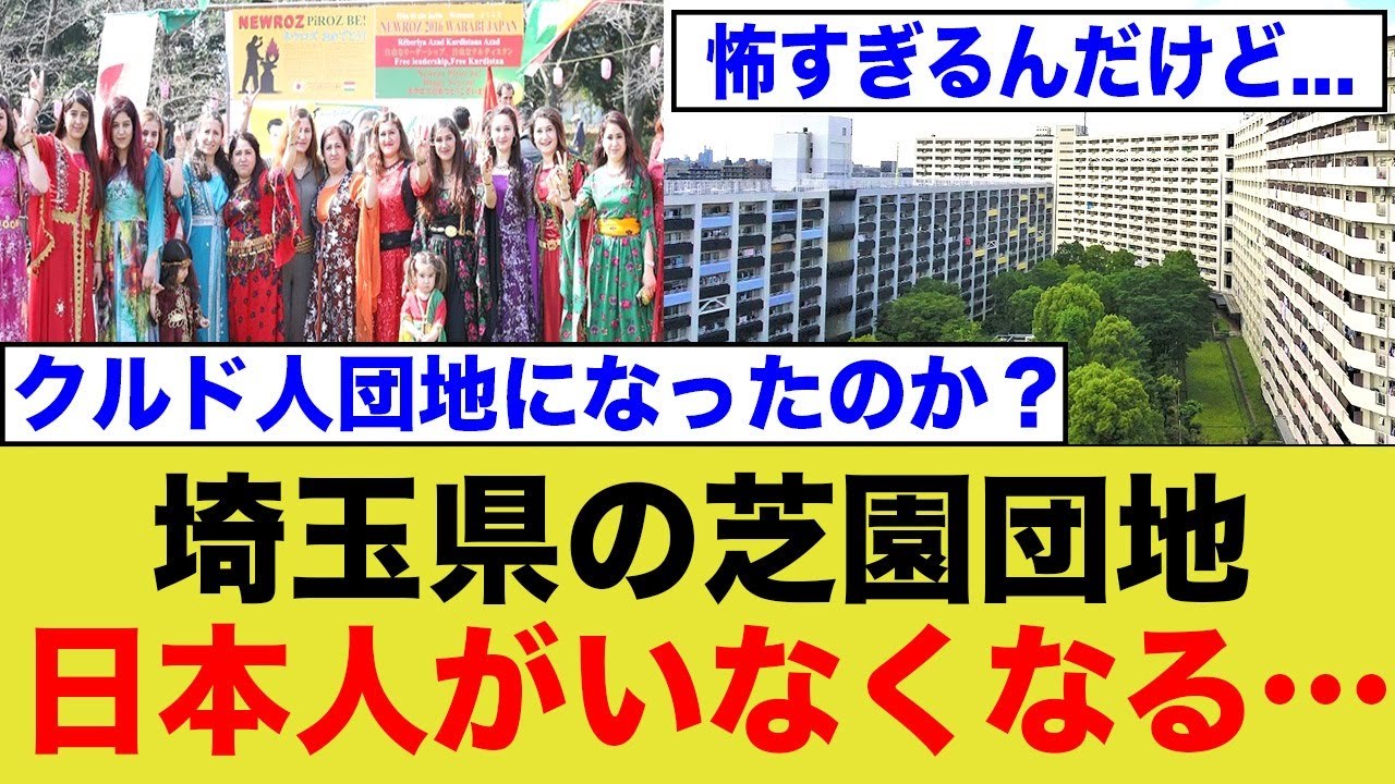 【悲報】埼玉の団地が外国人に占領された…