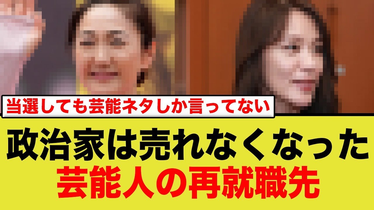 知名度だけで当選？元アイドル議員に「バカでもできる」の声続出